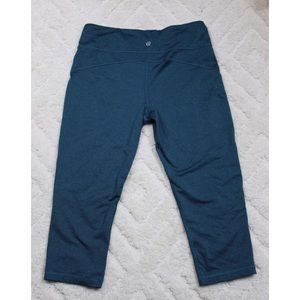 Marika Sport Teal Crop Athletic Leggings Size M
